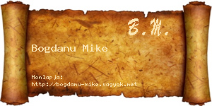 Bogdanu Mike névjegykártya